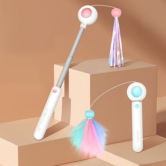 Retractable Feather Toy